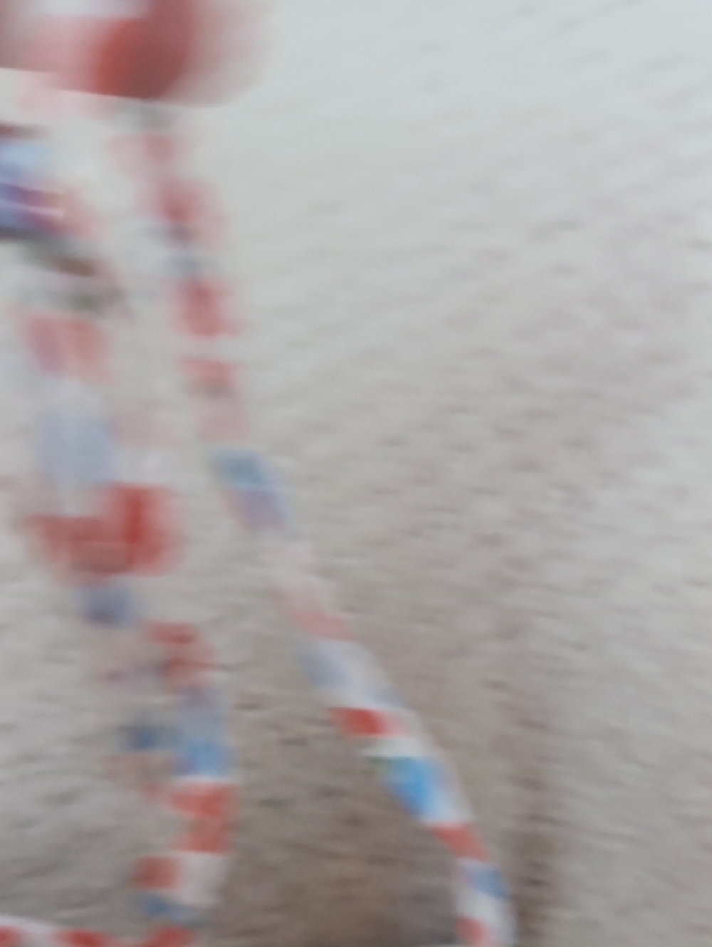 Calvin Klein White Bikini Top with Red and Blue Heart Print - Picture 7 of 8